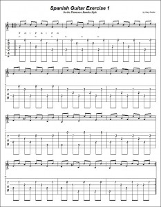 Spanish Guitar Exercise 1