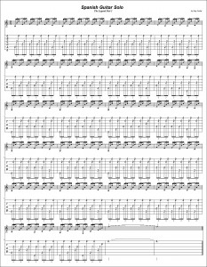 Spanish Guitar Solo , The Legend Part 1