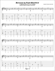 Berceuse by F.Blachford