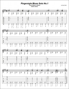 Fingerstyle Blues Solo No.1